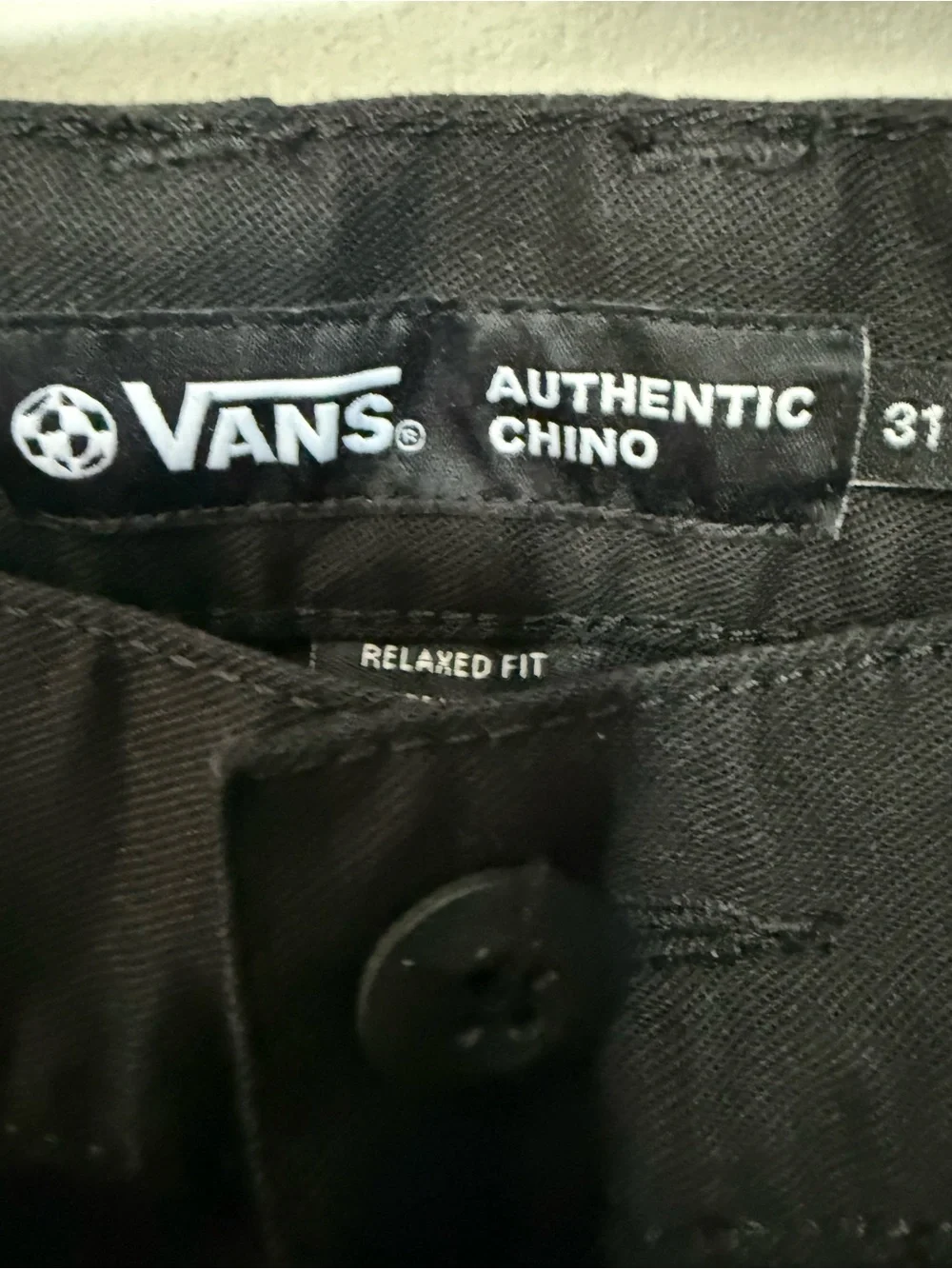 Vans Men's Black Chino Pants